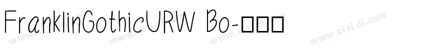 FranklinGothicURW Bo字体转换